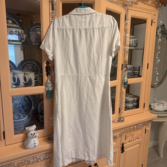 Vineyard Vines Women's Westerly Tie-Front Linen Dress - Picture 9 of 10